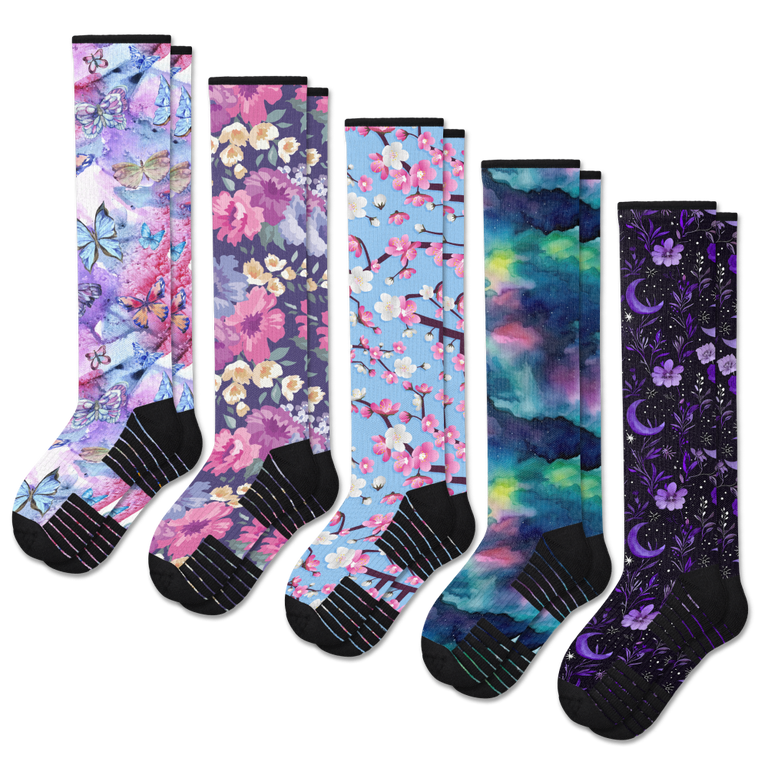 Night Nature Compression Socks Bundle 5-Pack