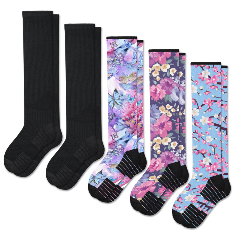 Dark & Delicate Compression Socks Bundle 5-Pack