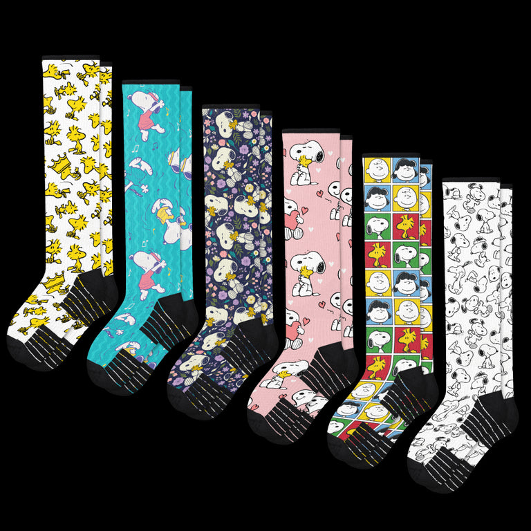 Peanuts Compression Socks Bundle 6-Pack