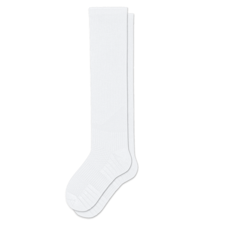 White Compression Socks