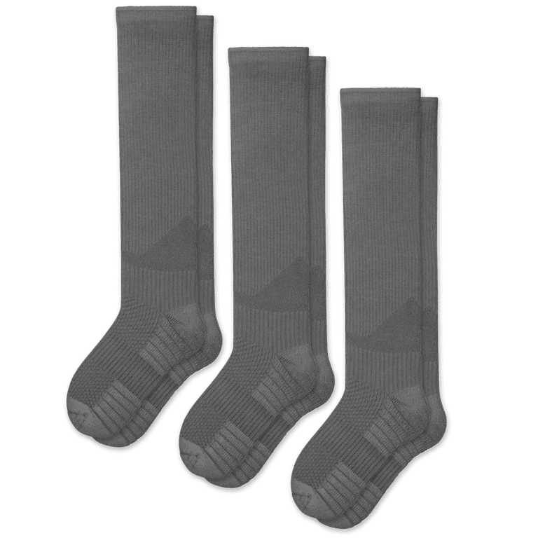 Gray Compression Socks Bundle 3-Pack