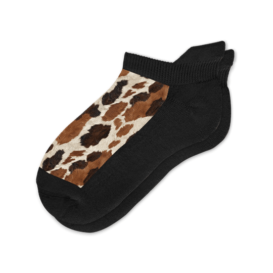 Cowhide Ankle Socks