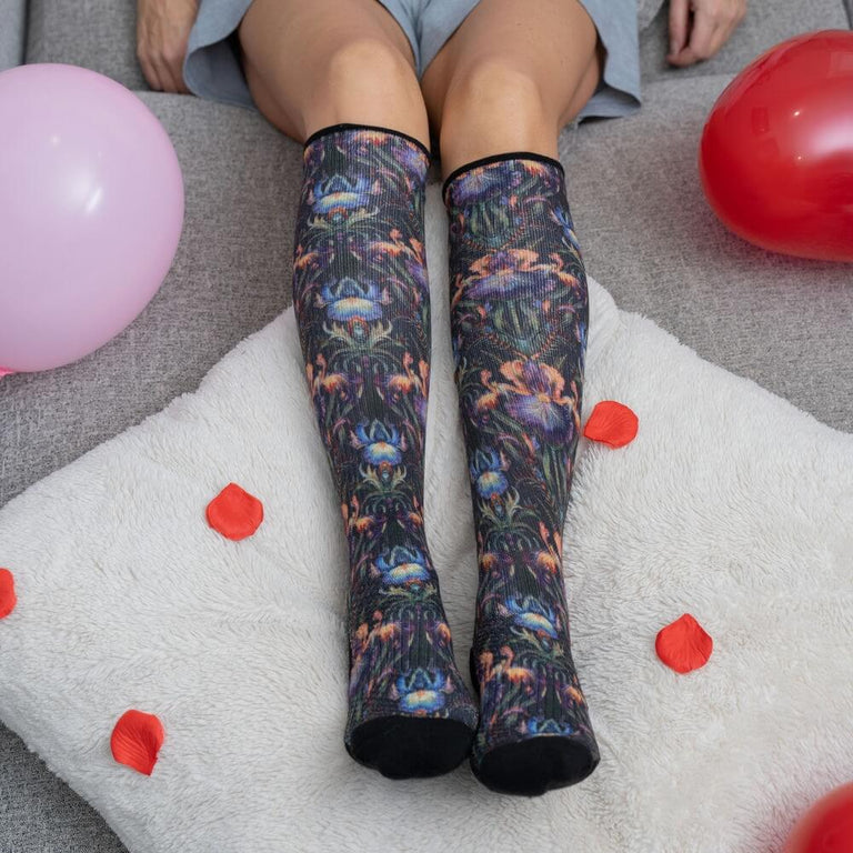 Black Iris Compression Socks