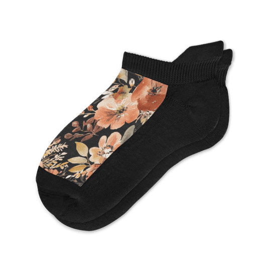 Fall Floral Ankle Socks