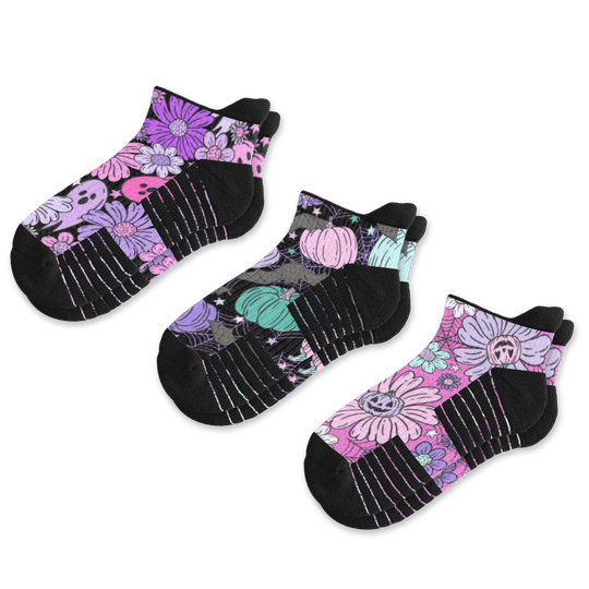 Spooky Pastels Ankle Compression Socks 3-Pack Bundle