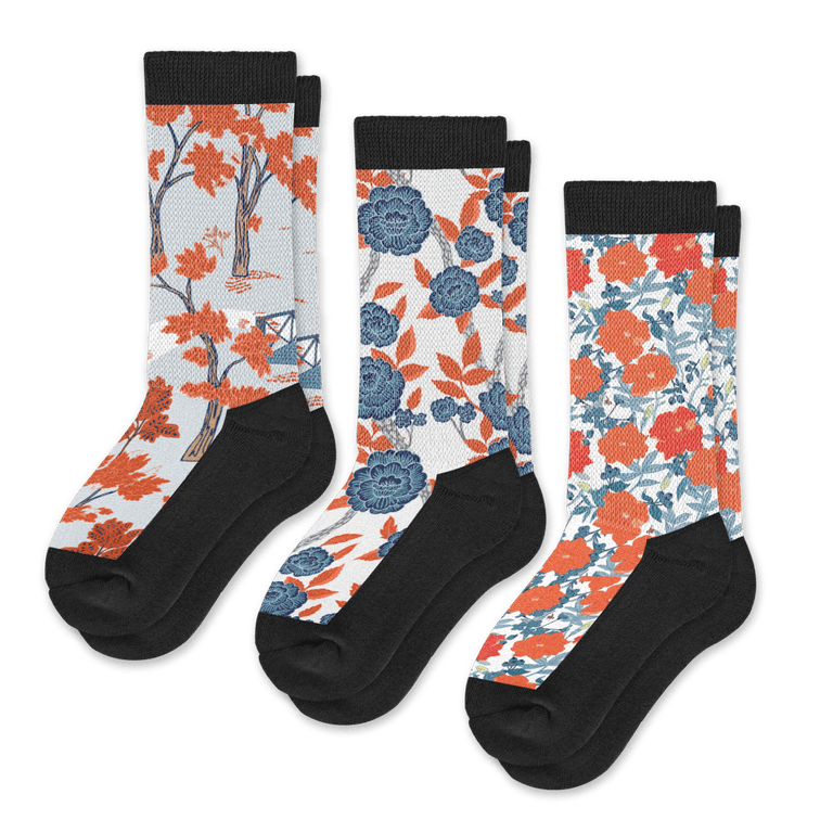 Fall Foliage EasyStretch™ Socks 3-Pack Bundle