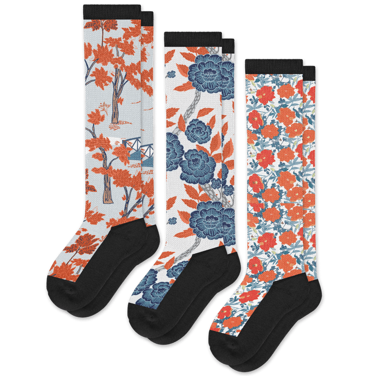 Fall Foliage EasyStretch™ Socks 3-Pack Bundle