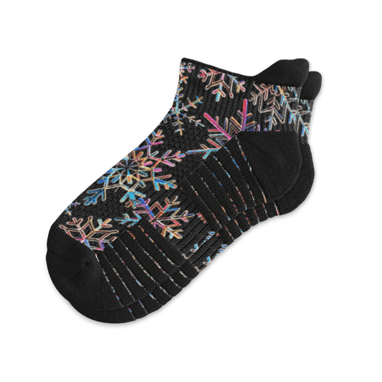 Frozen Fractals Ankle Compression Socks