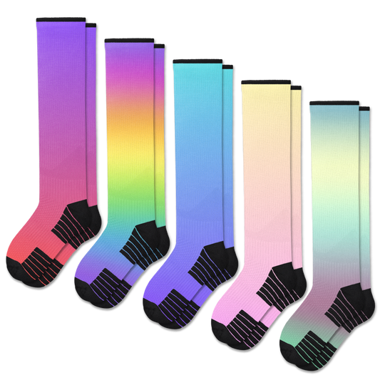 Gradients Compression Socks 5-Pack Bundle