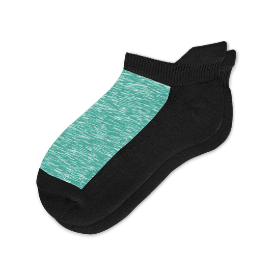 Heather Green Ankle Socks