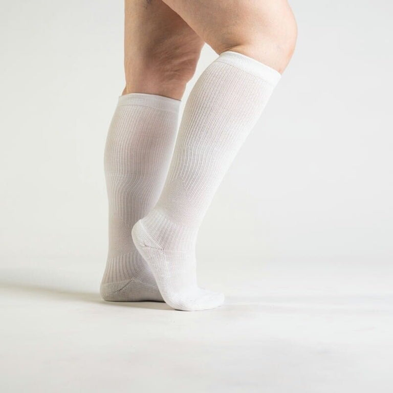 White Compression Socks Bundle 6-Pack