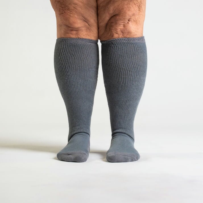 Gray EasyStretch™ Socks Bundle 6-Pack