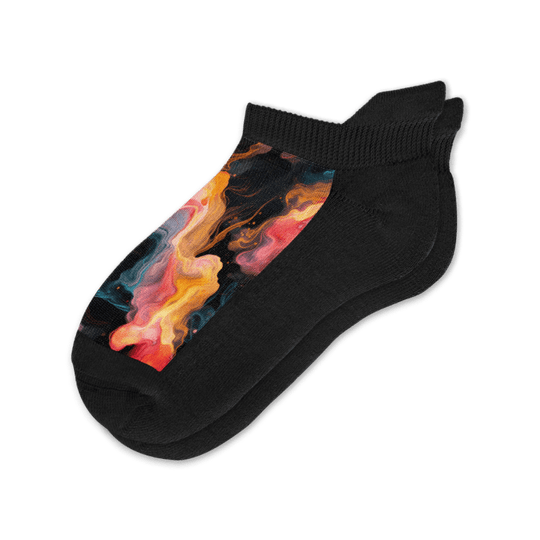 Viasox Midnight Lava Ankle Socks front view