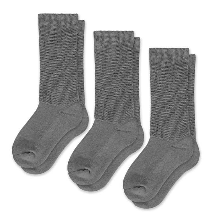 Gray EasyStretch™ Socks Bundle 3-Pack