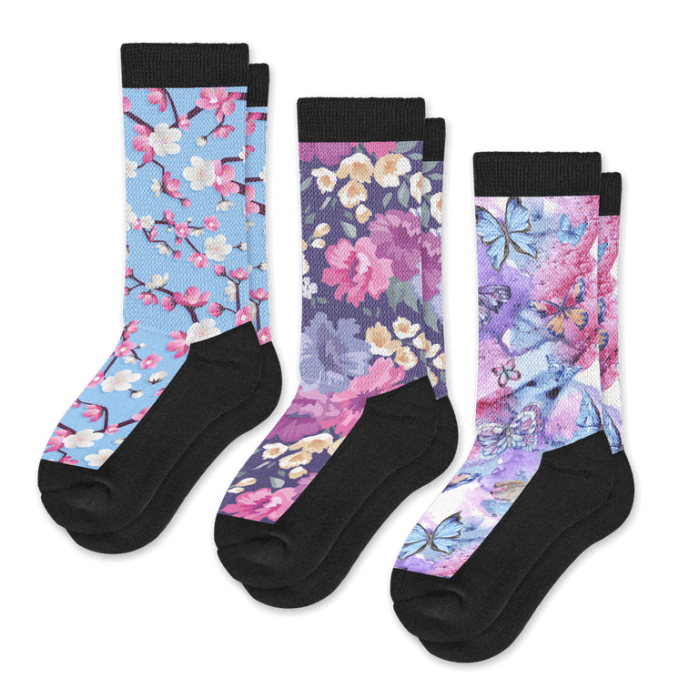 Flower Power EasyStretch™ Socks Bundle 3-Pack