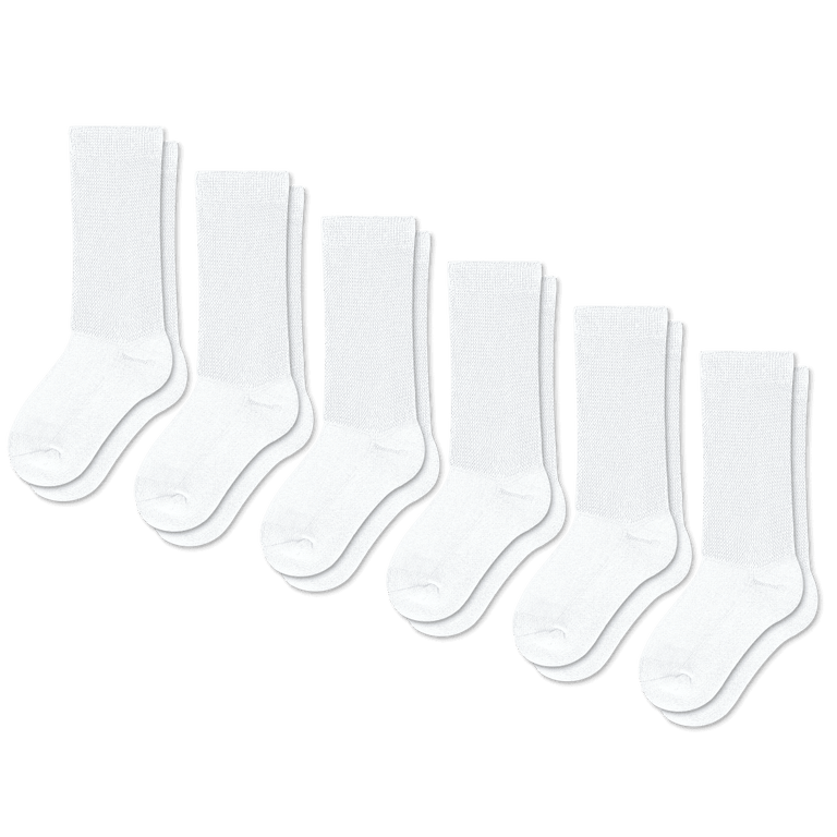 White EasyStretch™ Socks