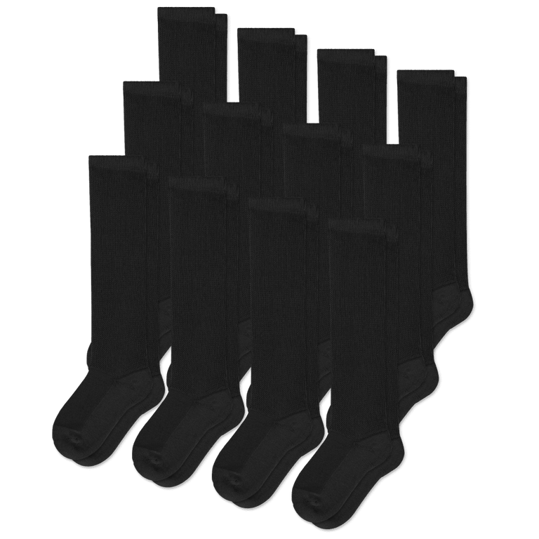 Black EasyStretch™ Socks Bundle 12-Pack