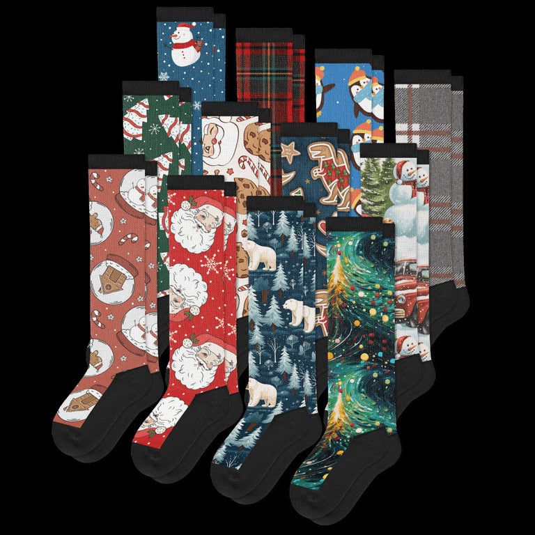 All New Patterns EasyStretch™ Diabetic Socks Bundle 12-Pack