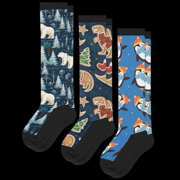 Arctic Animal EasyStretch™ Diabetic Socks Bundle 3-Pack