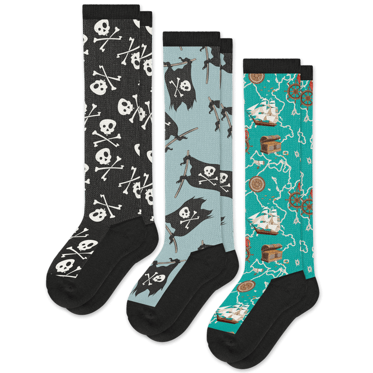 Pirate EasyStretch™ Socks 3-Pack Bundle