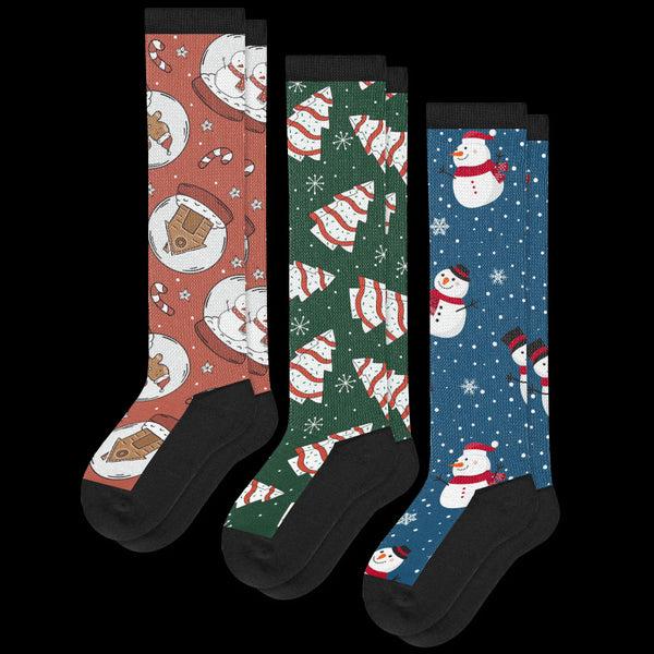 Winter Wonderland EasyStretch™ Diabetic Socks Bundle 3-Pack