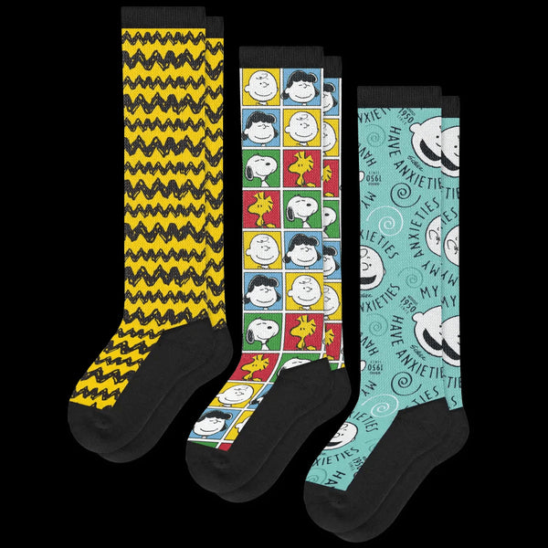 Charlie Brown & Friends EasyStretch™ Diabetic Socks Bundle 3-Pack