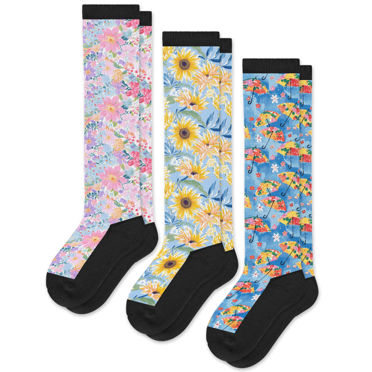 Bloom Bundle EasyStretch™ Socks 3-Pack Bundle