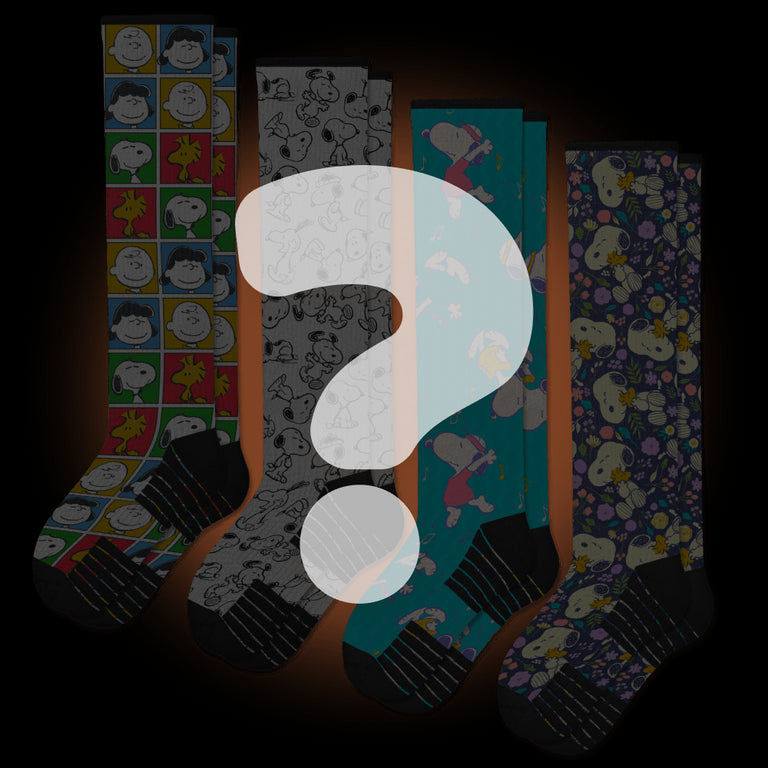 Mystery Peanuts Compression Socks 4-Pack Bundle