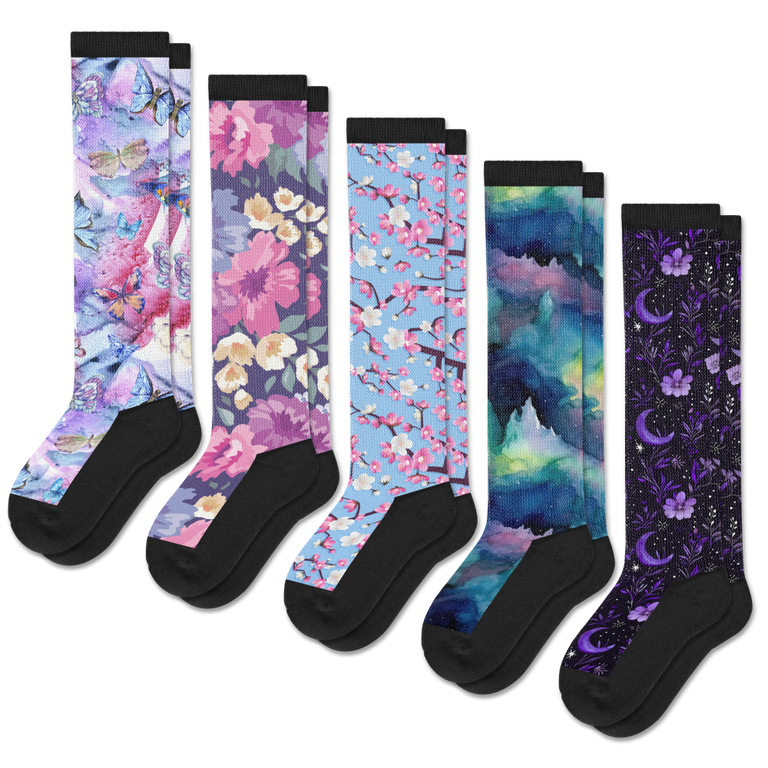 Night Nature EasyStretch™ Socks Bundle 5-Pack