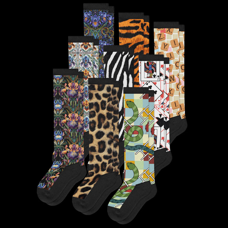 All New Patterns EasyStretch™ Socks Bundle 9-Pack