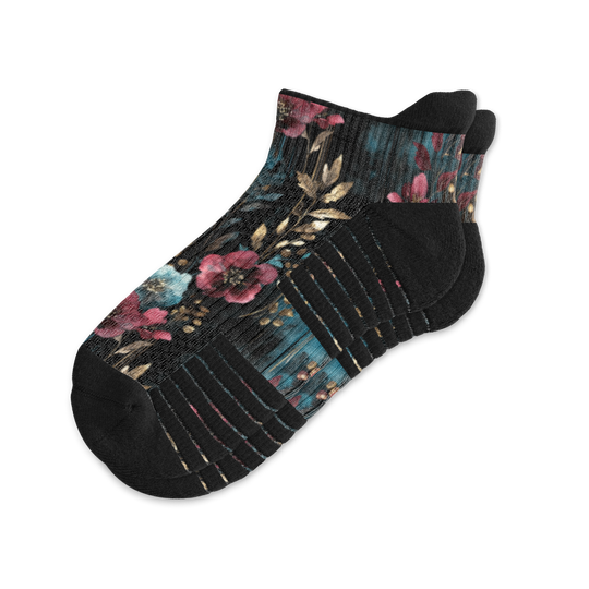 Night Bloom Ankle Compression Socks