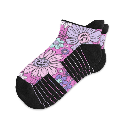 Pumpkin Petals Ankle Compression Socks
