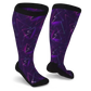Purple diabetic socks