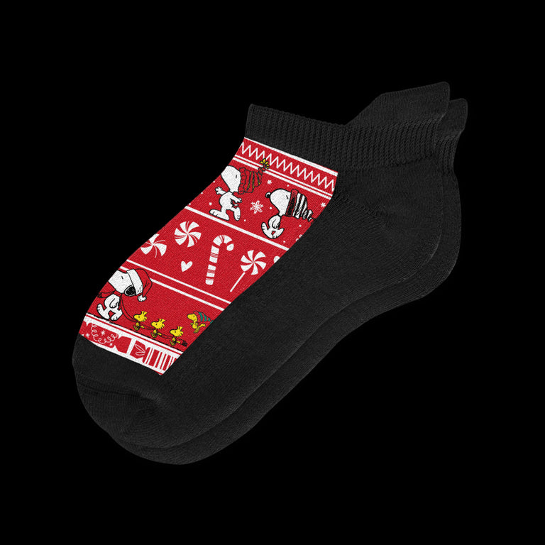 Peppermint Parade Ankle Diabetic Socks From Viasox Flat View