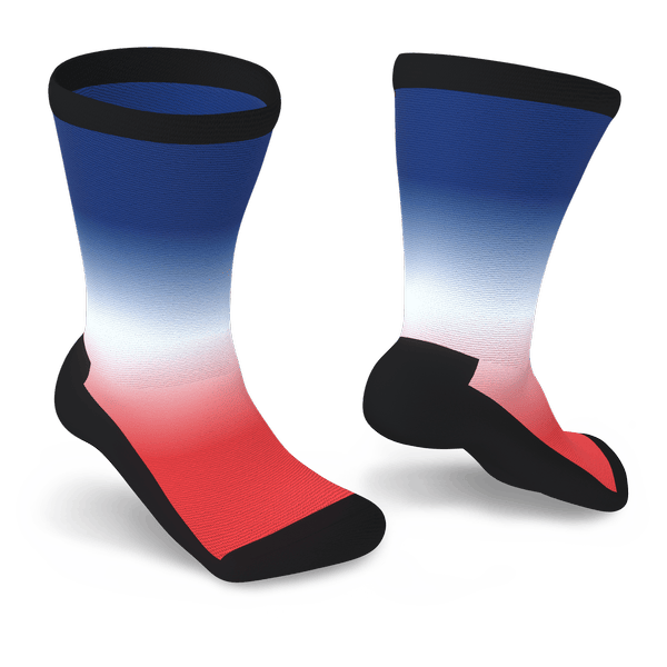 Red White And Blue Non-Binding Diabetic Socks