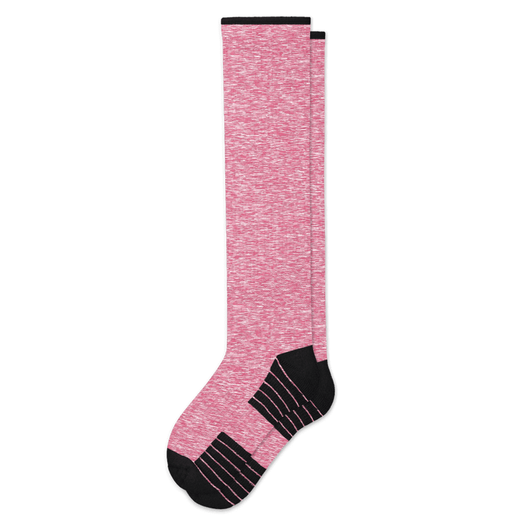 Heather Red Compression Socks