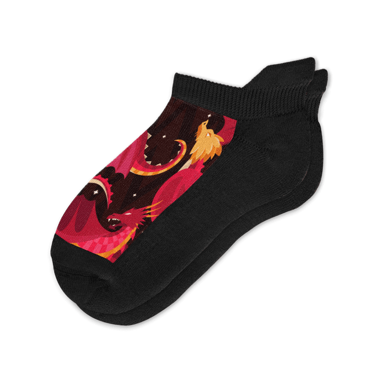 Fire Dragons Ankle Socks