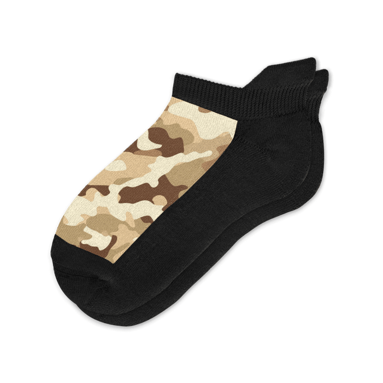 Viasox Desert Camo Ankle Socks Flat View