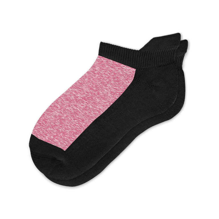 Heather Red Ankle Socks