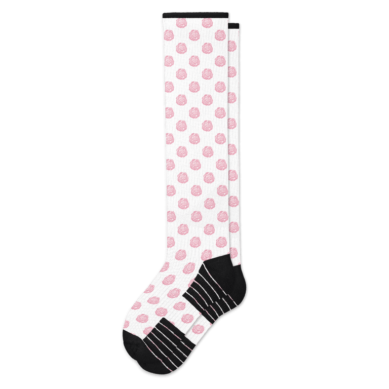 Rosebuds Compression Socks