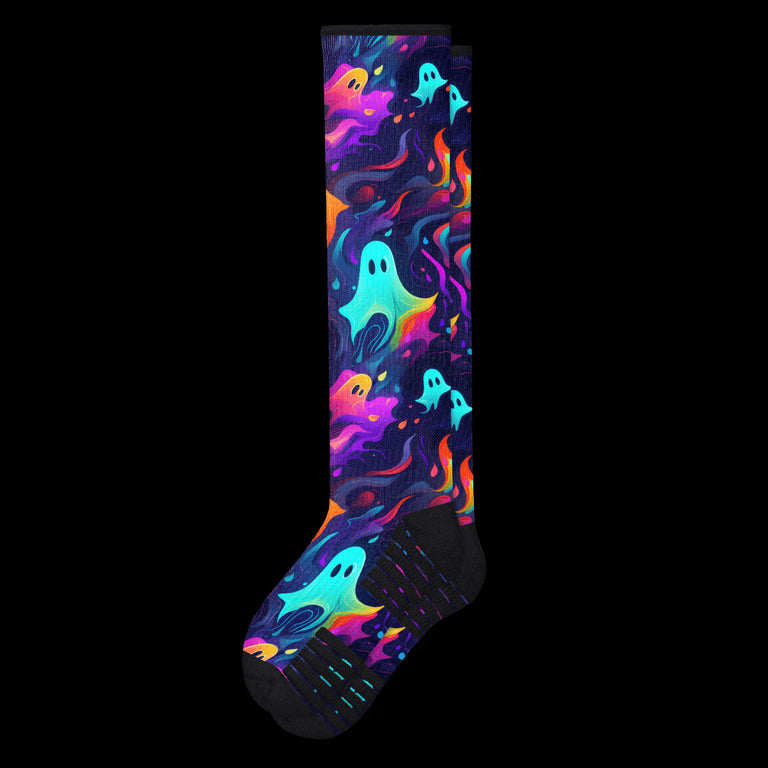 Neon Ghosts Compression Socks