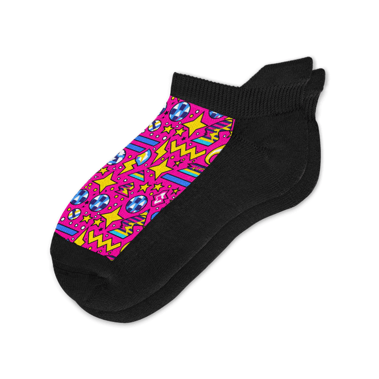 Pink Disco Ankle Socks