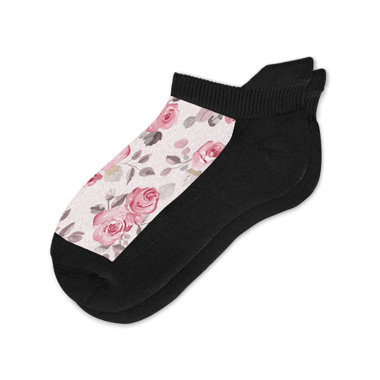 Vintage Rose Ankle Socks