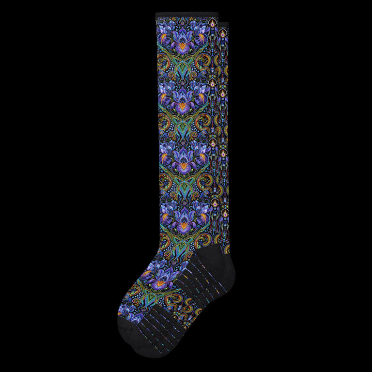 Iridescent Iris Compression Socks