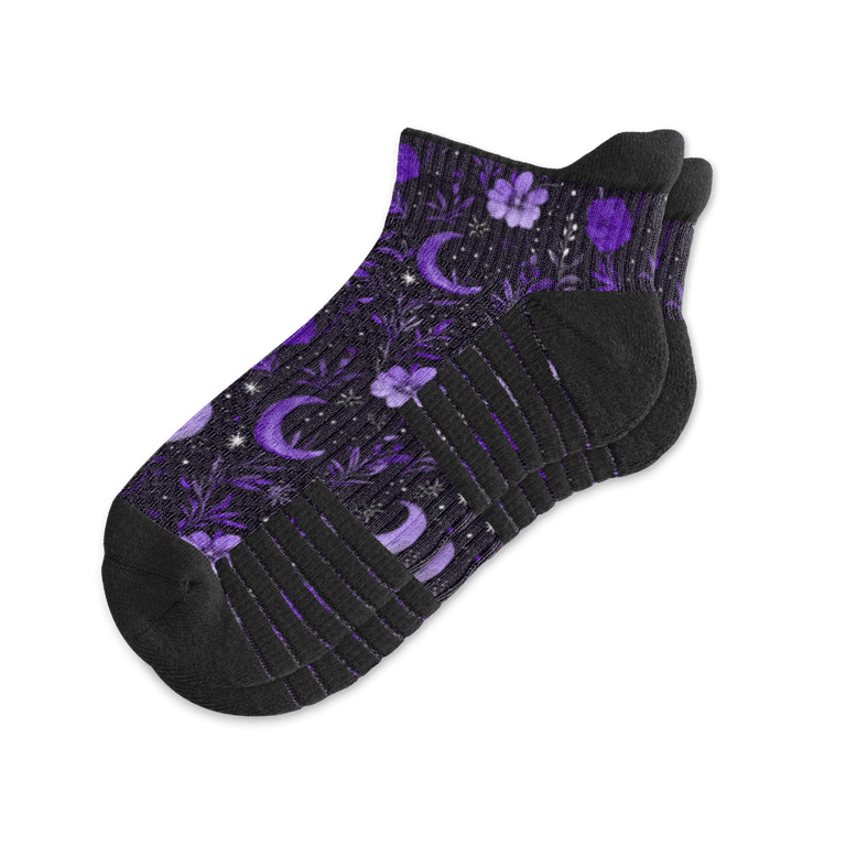 Purple Moon Ankle Compression Socks By Viasox