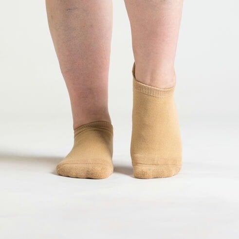 Tan ankle socks