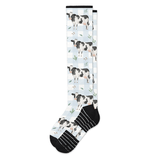 Udderly Plaid Compression Socks