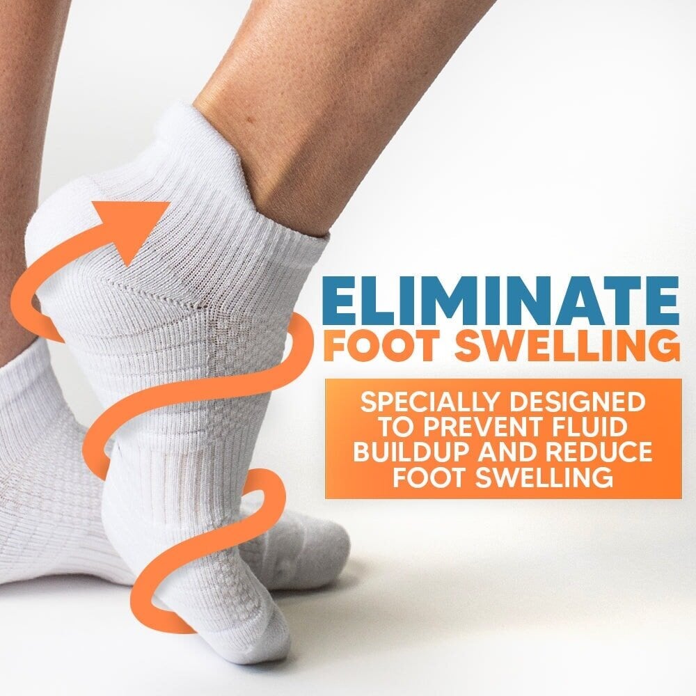 Ankle compression socks for foot swelling