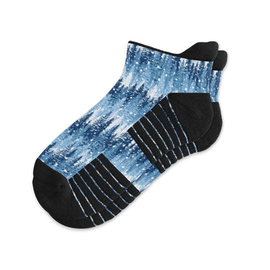Winter Blues Ankle Compression Socks