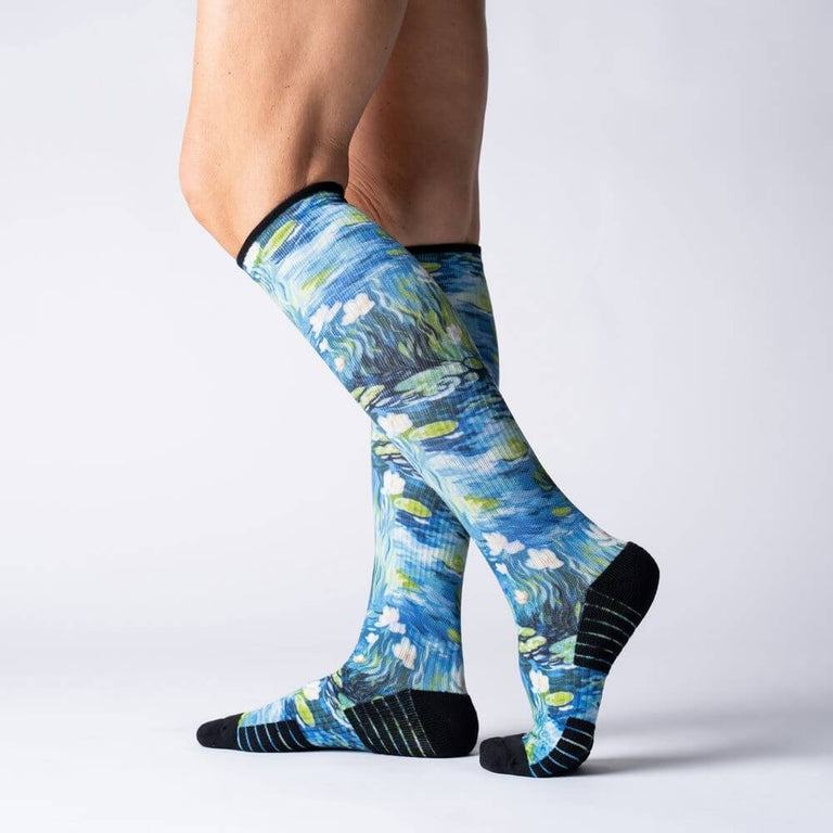 Water Lily Compression Socks